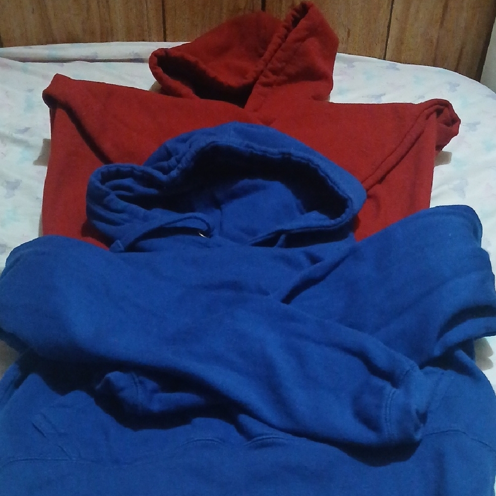 Men's Red and Blue Sweater Set